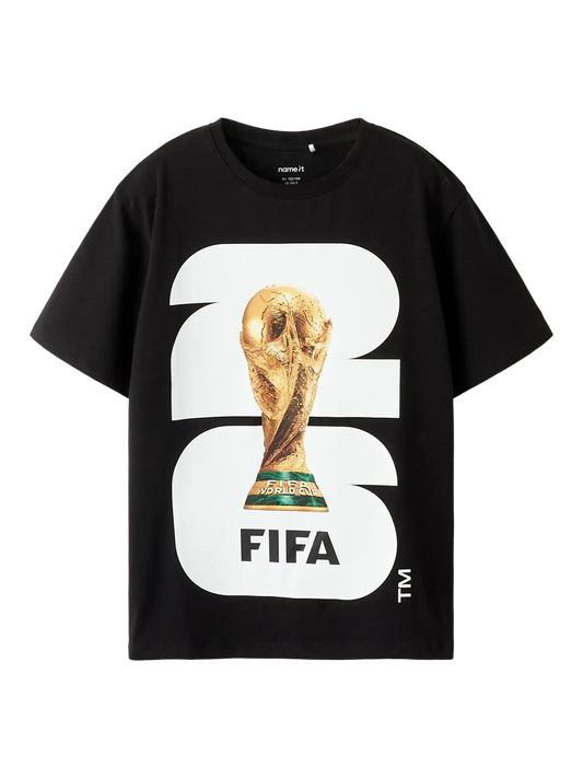 T-shirt Fifa Kortärmad Enfärgad Svart
