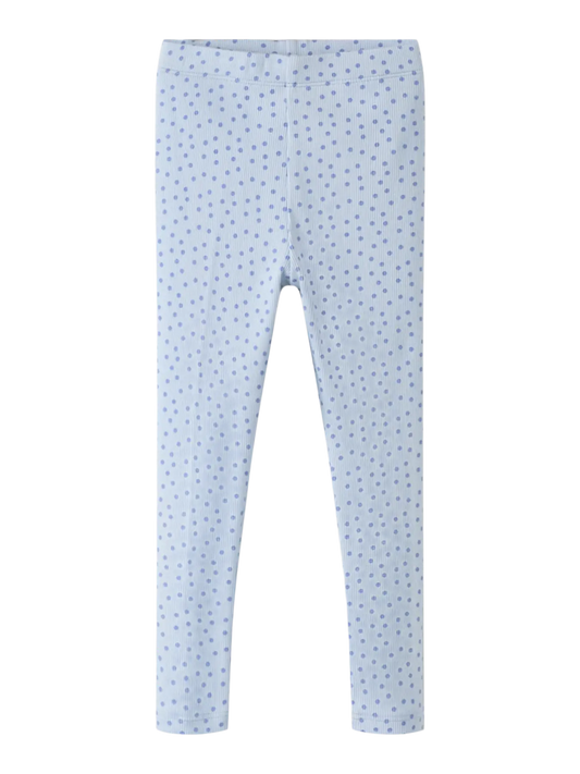 Leggings Tenna Ribbade Prickar Blå