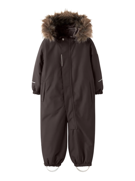 Vinteroverall Varmfodrad Vattentät Snow10 Enfärgad Brun