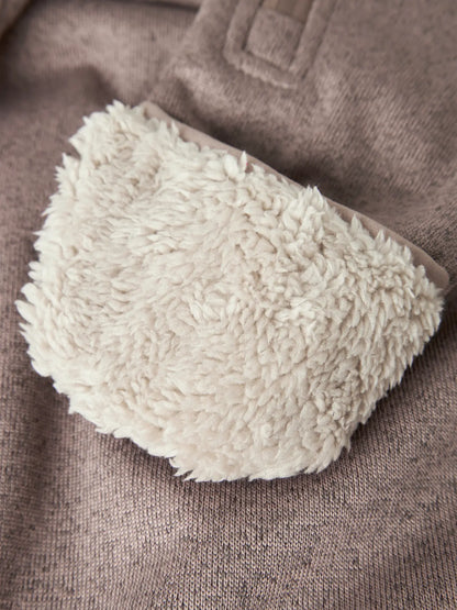 Softshell Overall Vattentät Mada Teddyfoder Enfärgad Beige