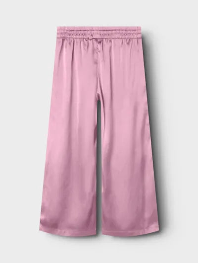 Glansig Pyjamasbyxa Ruth Enfärgad Rosa