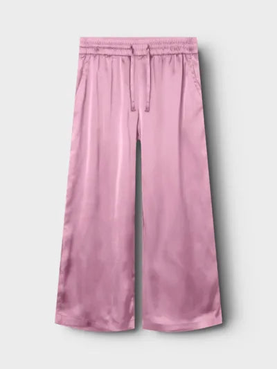 Glansig Pyjamasbyxa Ruth Enfärgad Rosa