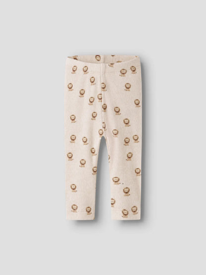 Leggings Lejon Ribbade Hobit Beige