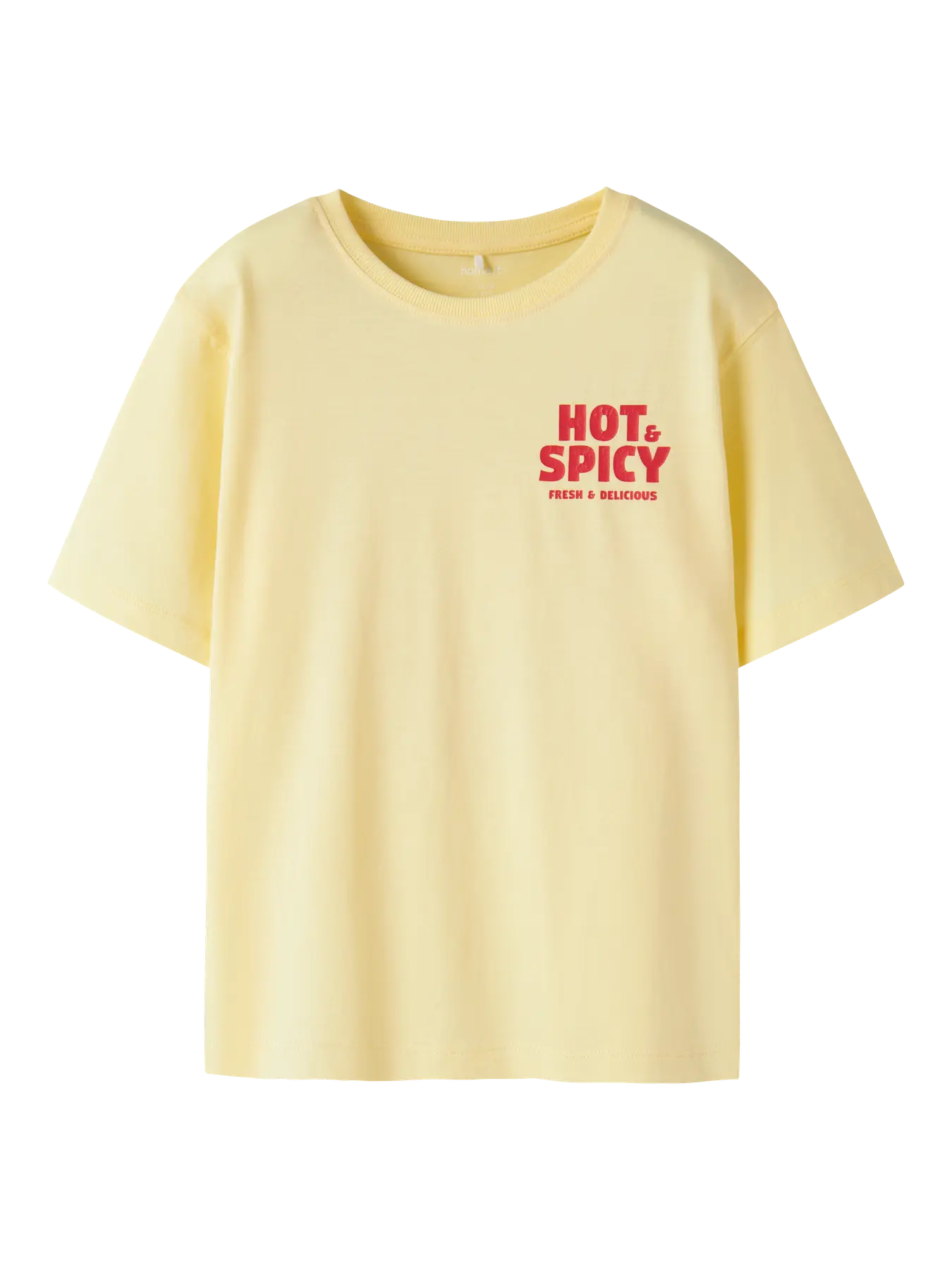 T-shirt Kortärmad Henno Spicy Backprint Gul