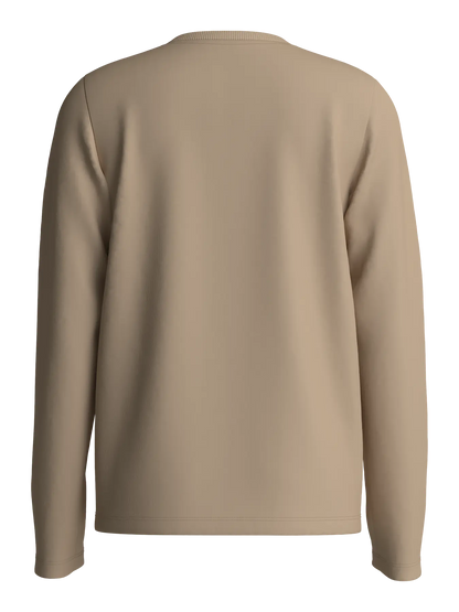 Långärmad Topp Fotboll Vux Beige