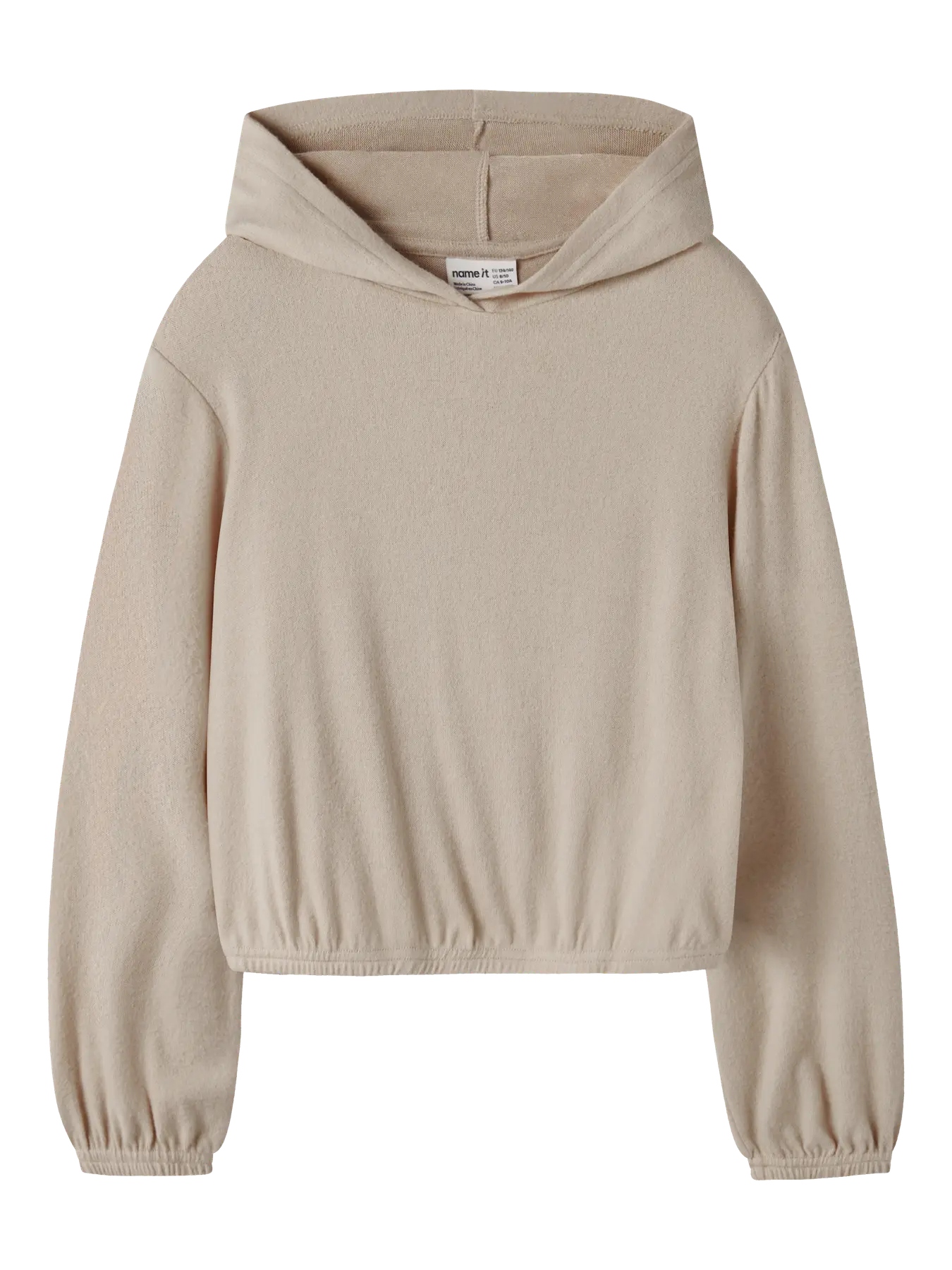 Hoodie Kathlon Enfärgad Beige