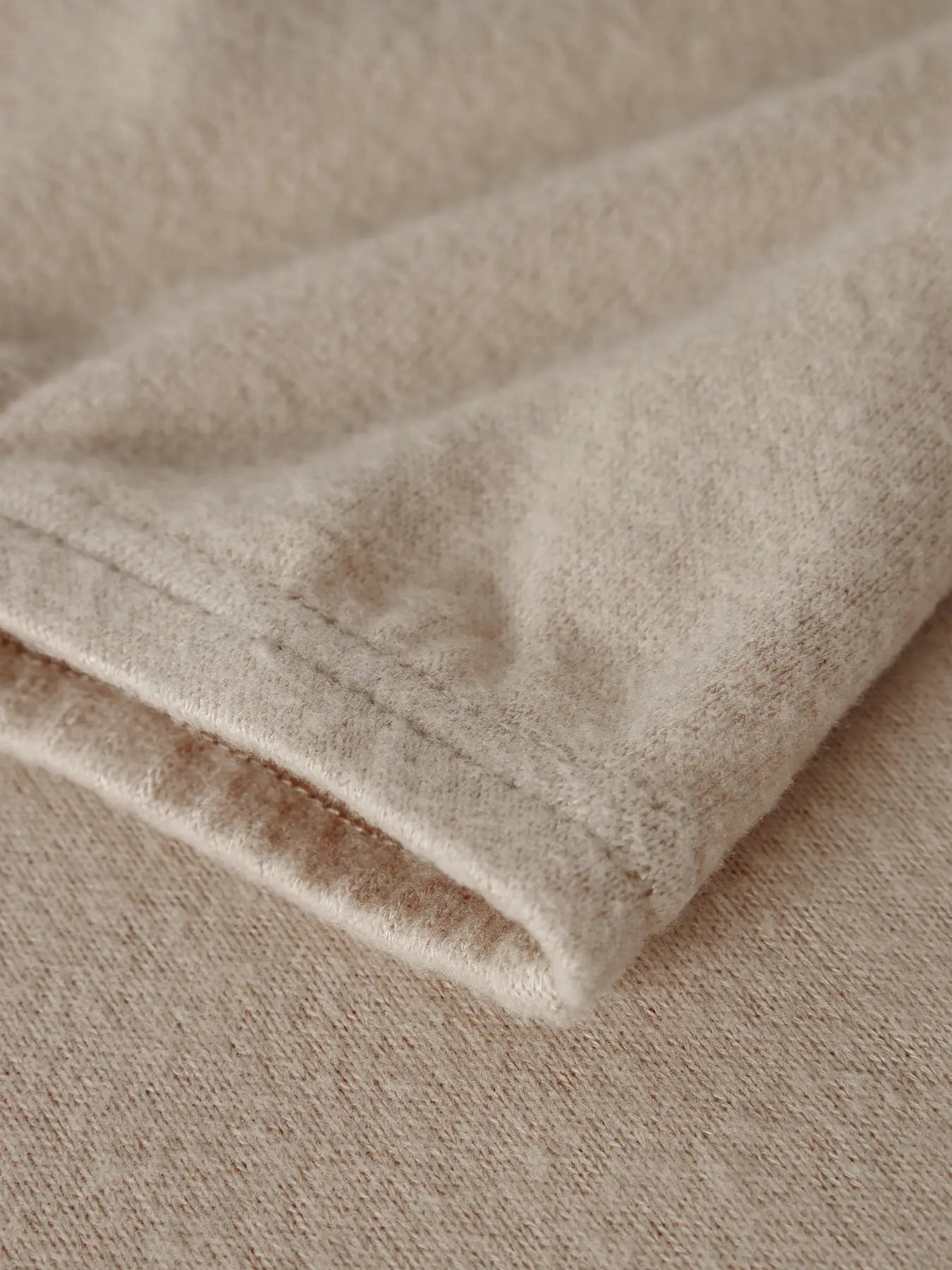 Hoodie Kathlon Enfärgad Beige