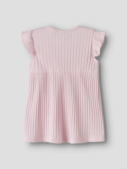 Klänning Heidy Kortärmad Enfärgad Rosa