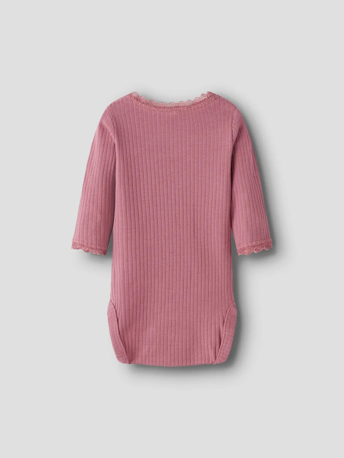 Body Hallie Ribbad Långärmad Enfärgad Rosa