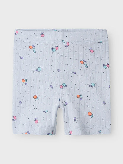 Cykelbyxa/Shorts Hamanda Hålmönster Frukter Blå