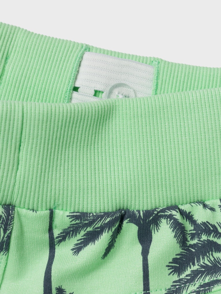 Sweatshorts Palmtryck Grön